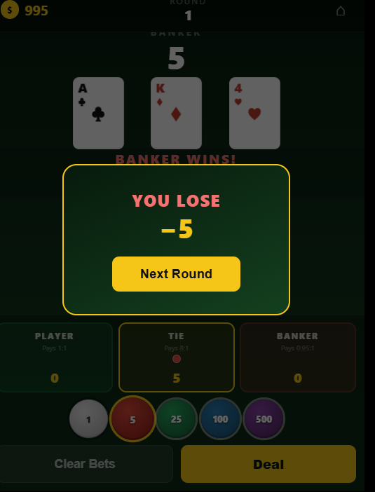 Casino Baccarat Online