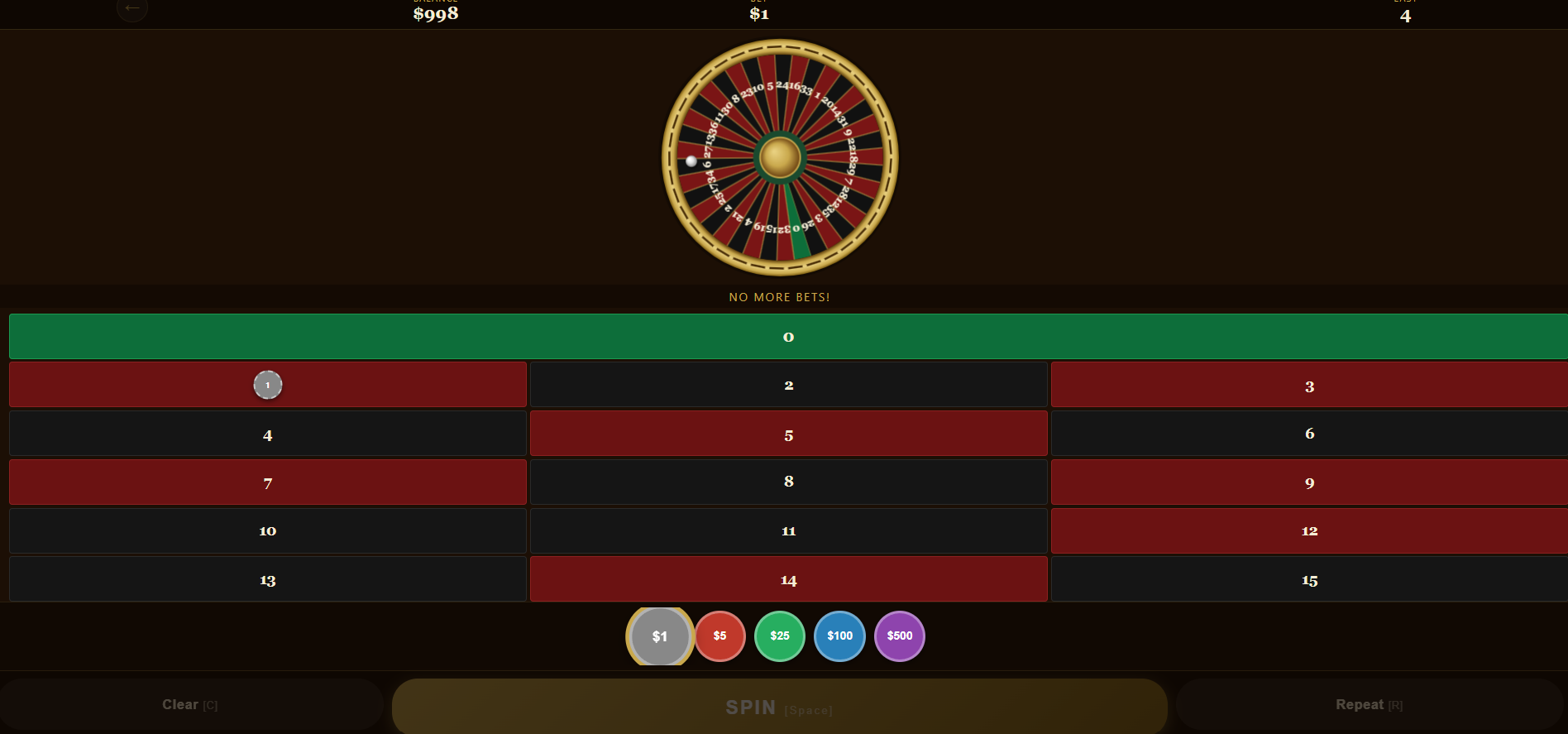 casino roulette browser game